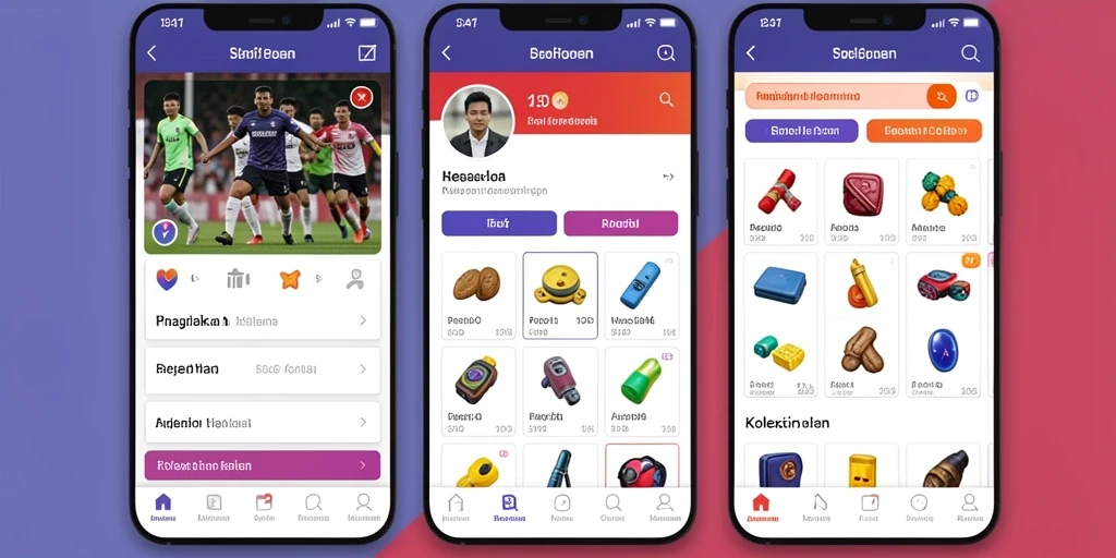 Fitur turnamen yang menantang dan menguntungkan.